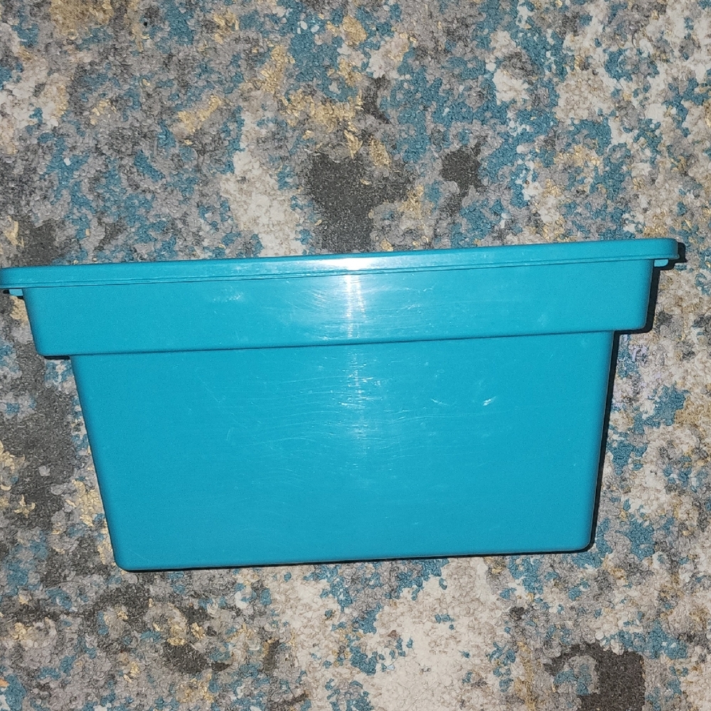 New Teal Ice Bucket Freezer Safe Ice Storage Bin